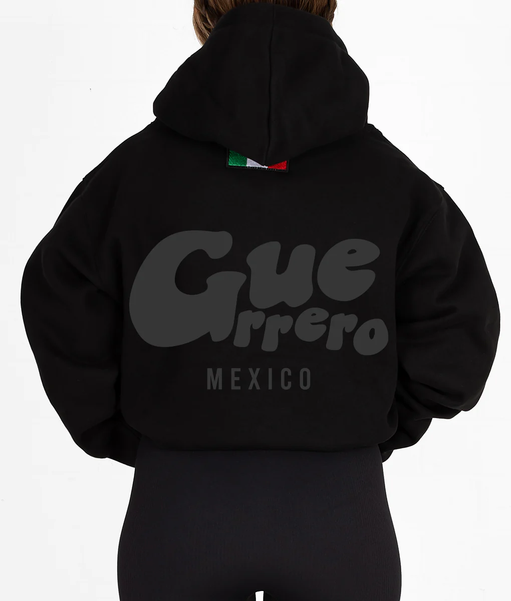 BLACK PUFF STATE HOODIE - Image 5