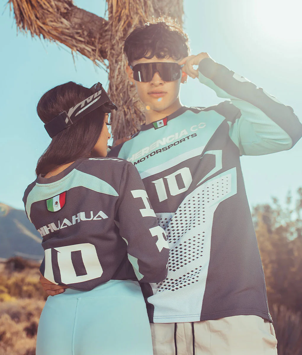 Light Blue Last Name Unisex Off-road Jersey VOL 2 - Image 4