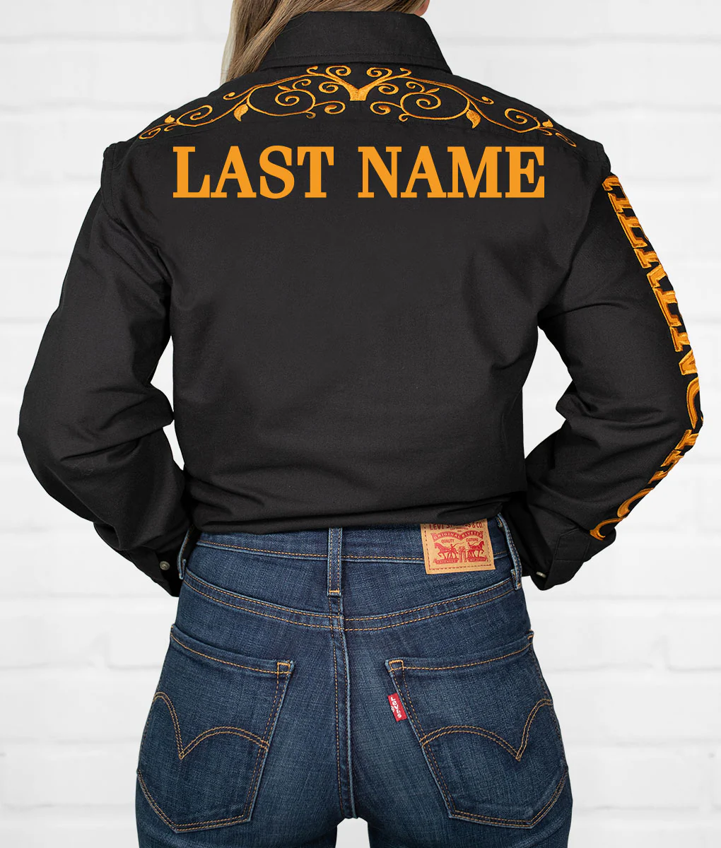 Last Name Women's Jaripeo Button-Down - Image 4