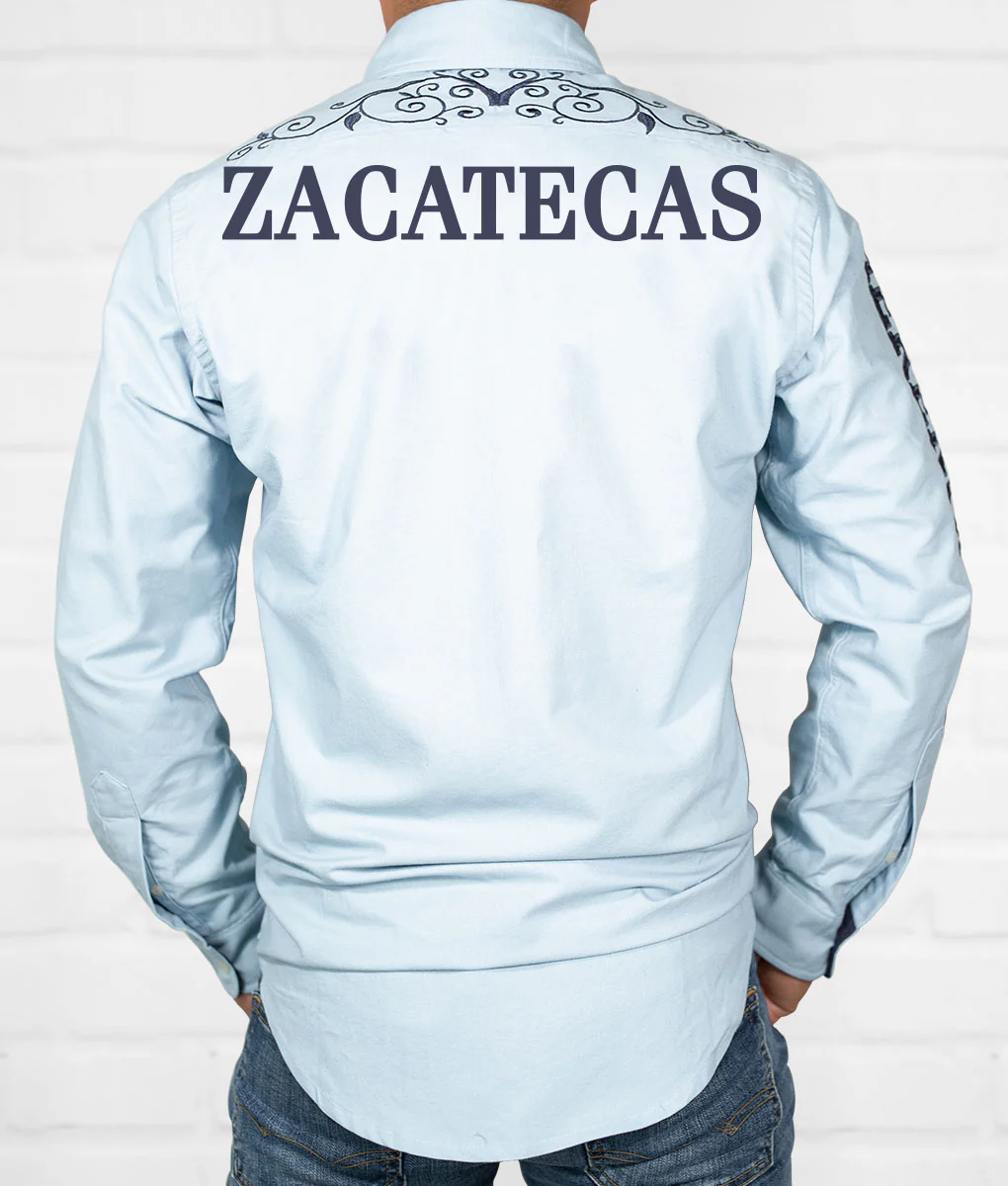Light Blue State Men's Jaripeo Button-Down - Image 29