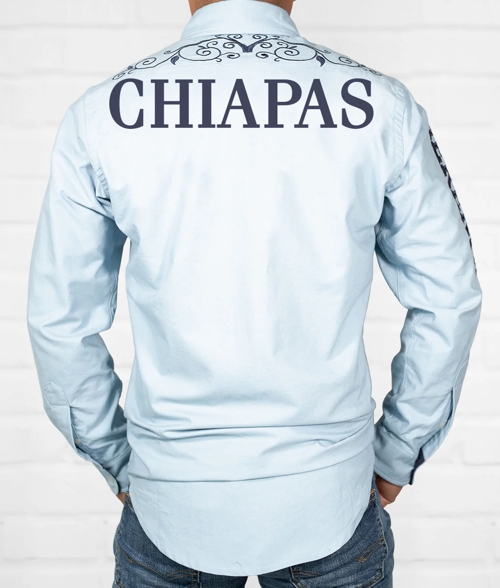 Light Blue State Men's Jaripeo Button-Down - Image 5