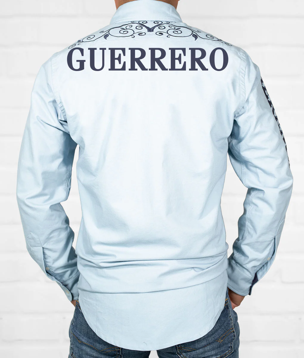 Light Blue State Men's Jaripeo Button-Down - Image 9