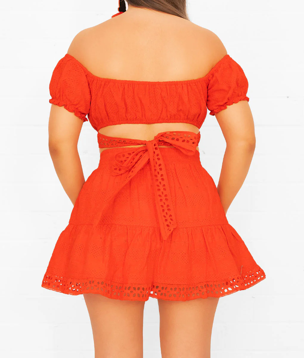 Rubi Embroidered Crop Top - Image 3