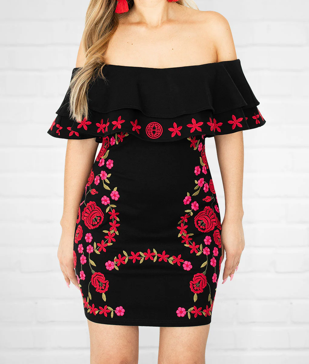 State Aztec Princess Embroidered Dress - Image 31