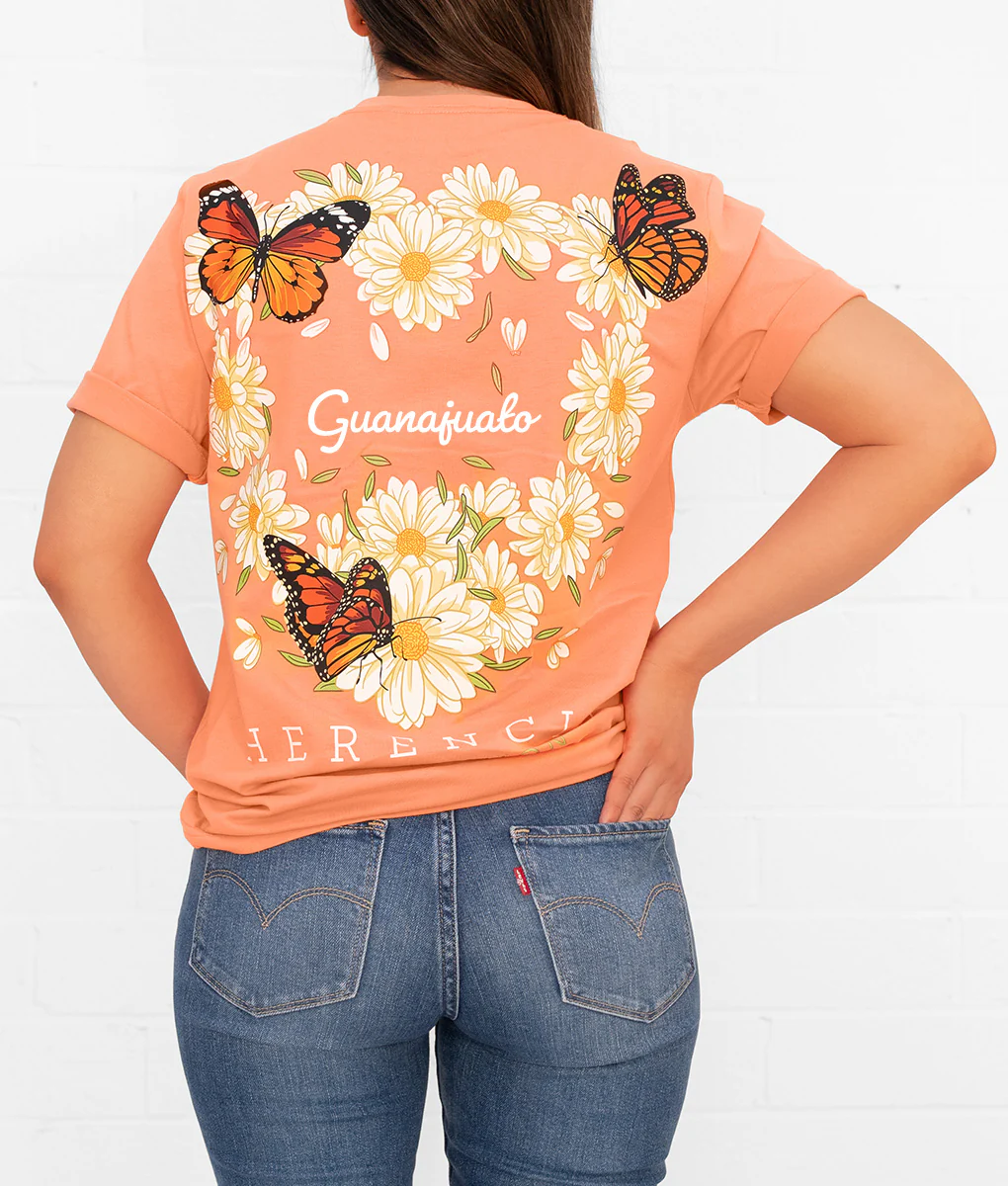 State Butterfly & Daisies Short Sleeve Pocket Tee - Image 12