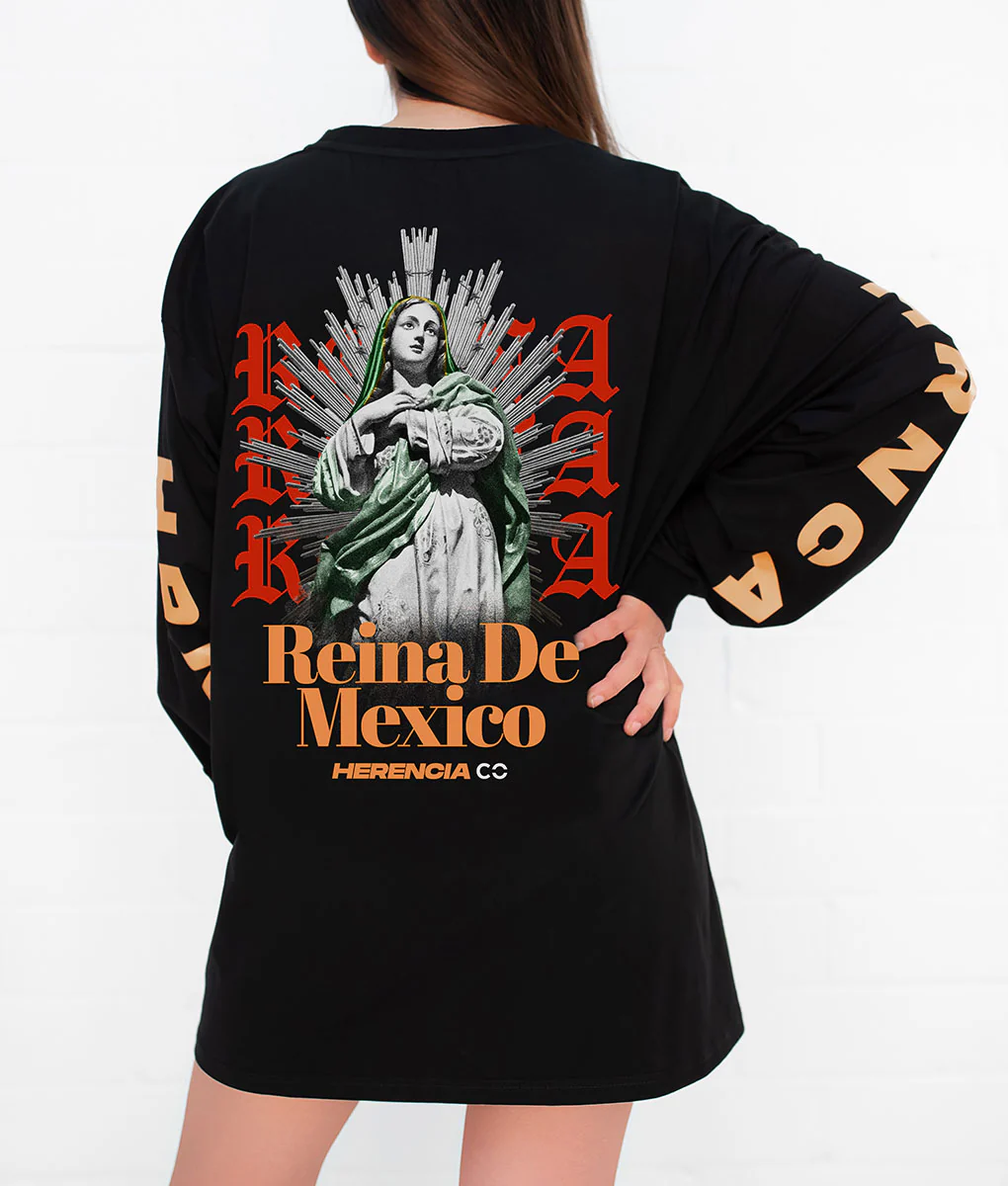 Virgencita Unisex Oversized Tee - Image 2